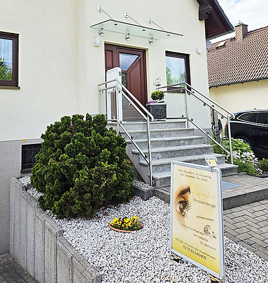 Außenaufnahme Studio für Wimpernverlängerung Chemnitz-Rabenstein